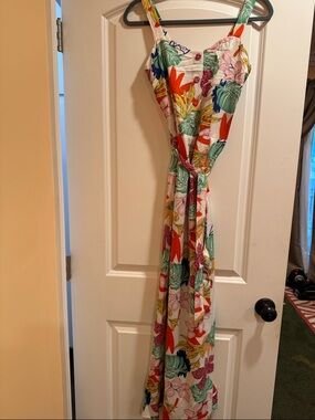 Floral Print Multi-Color Maxi Dress